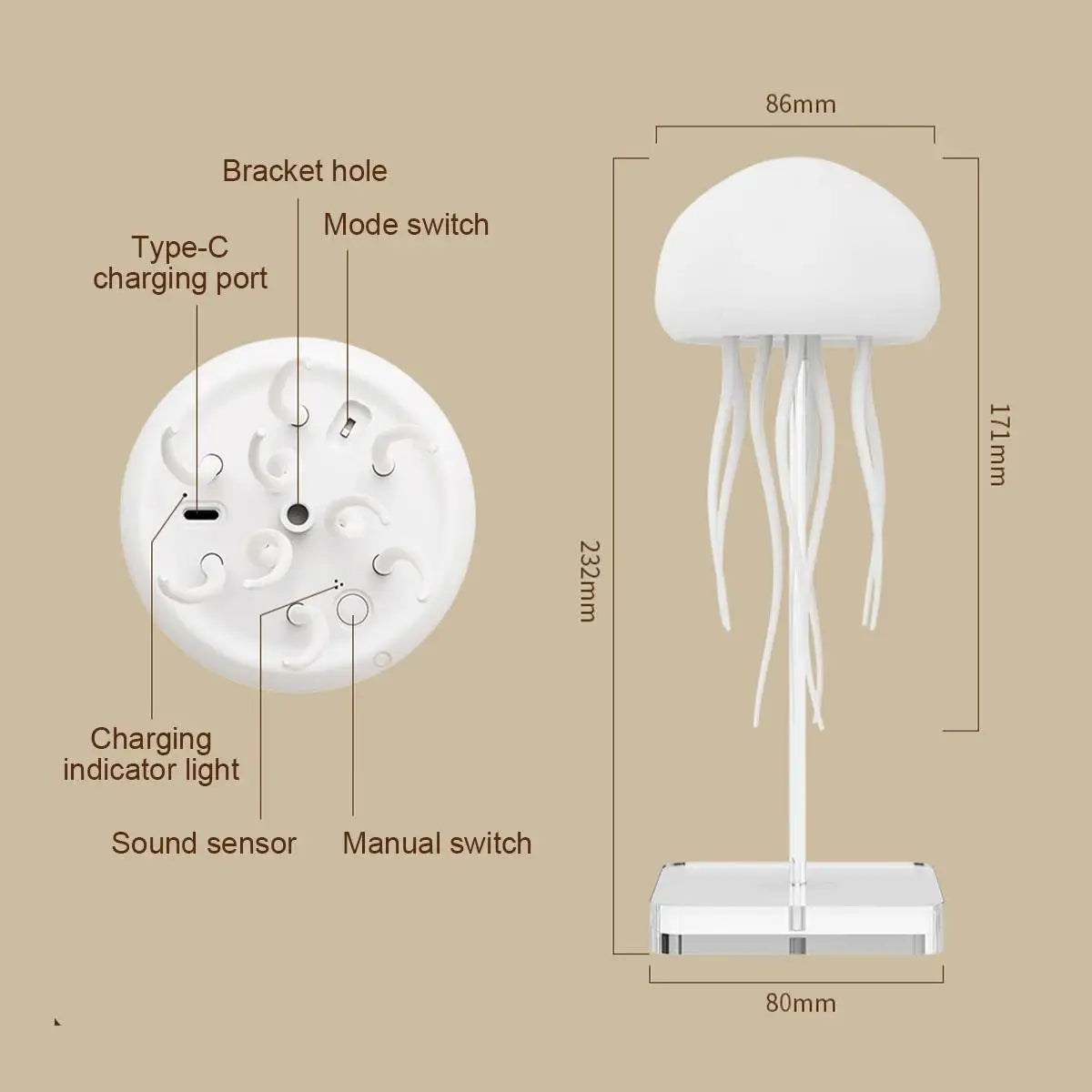 Ocean Glow Jellyfish Lamp