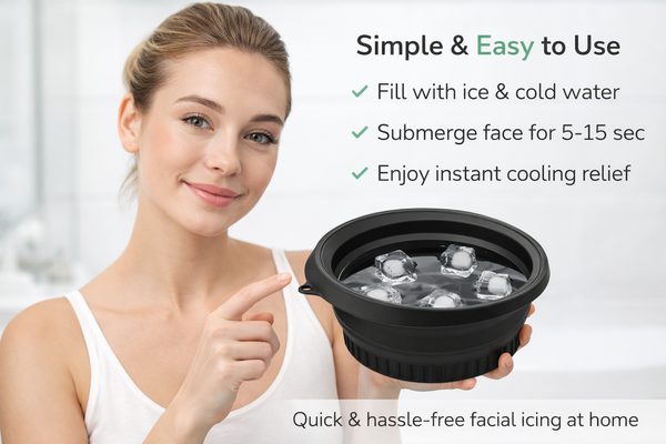 CoolFold Portable Face Ice Bath Bowl